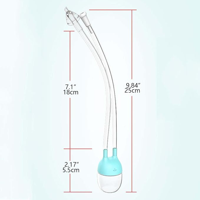 Baby Nasal Cannula,Anti Reflux Nasal Cannula,Equipped with A Nose Clip,Suitable for Newborns and Baby Products-White
