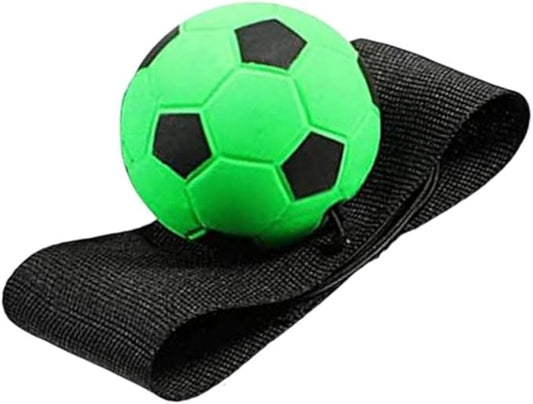 1pc Green Soccer Ball Wrist Return Ball - Adjustable Bounce Back with String, Rubber Elastic Rebound Finger Exercise Toy Activity