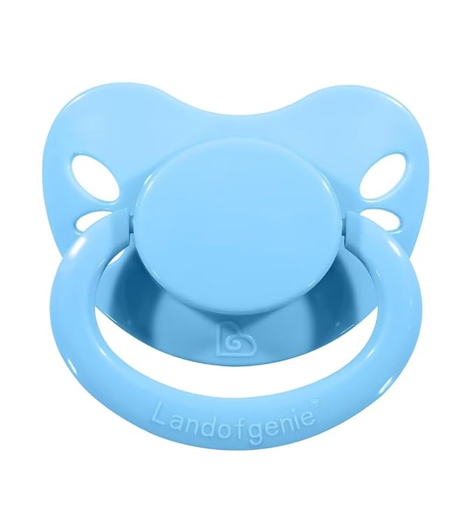 Landofgenie Adult Size Large Shield Pacifiers Butterfly Shaped Cutie Pacifier Blue