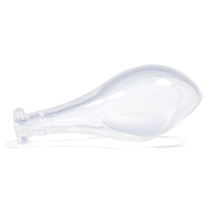 LittleForBig Adult Extra Large "Size 8" Transparent Pacifier Nipples - Outsize Replacement Big Teat 6-Pack Value