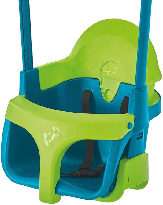 TP Toys Baby Swing - Comfy Toddler Swing Seat, Kids Outdoor Toys, Quadpod Adjustable 4-in-1 Swings Chair, Secure, Safe Quick Click Locking System, Durable, Easy Installation, Ages 6 Months - 8 Years
