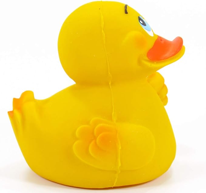 OK Thumbs Up Rubber Duck Bath Toy | All Natural, Organic, Eco Friendly, Squeaker | Imported from Barcelona, Spain