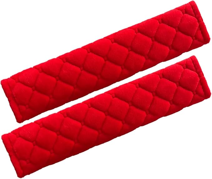 MIRKOO Car Seat Belt Cover Pad, 2-Pack Soft Car Safety Seat Belt Strap Shoulder Pad for Adults and Children, Suitable for Car Seat Belt, Backpack, Shoulder Bag, Laptop Computer Bag