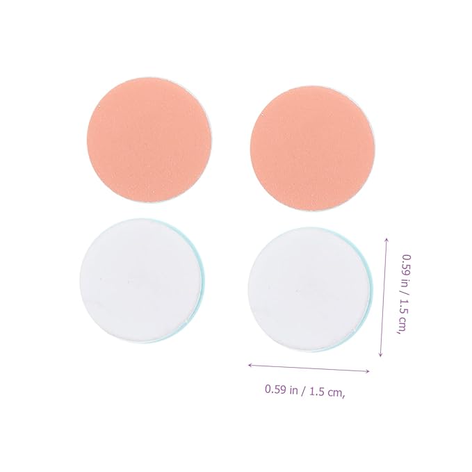 FOMIYES Nail File Replacement Pads, 8Pcs Electric Nail Grinding Heads for Standard Electric Newborn Nail Trimmer Polisher Random Color