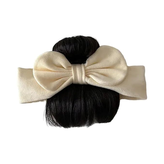 Lovely Bowknot Wigs for Baby Girls Toddler Fashion Headband Newborn, Off-White