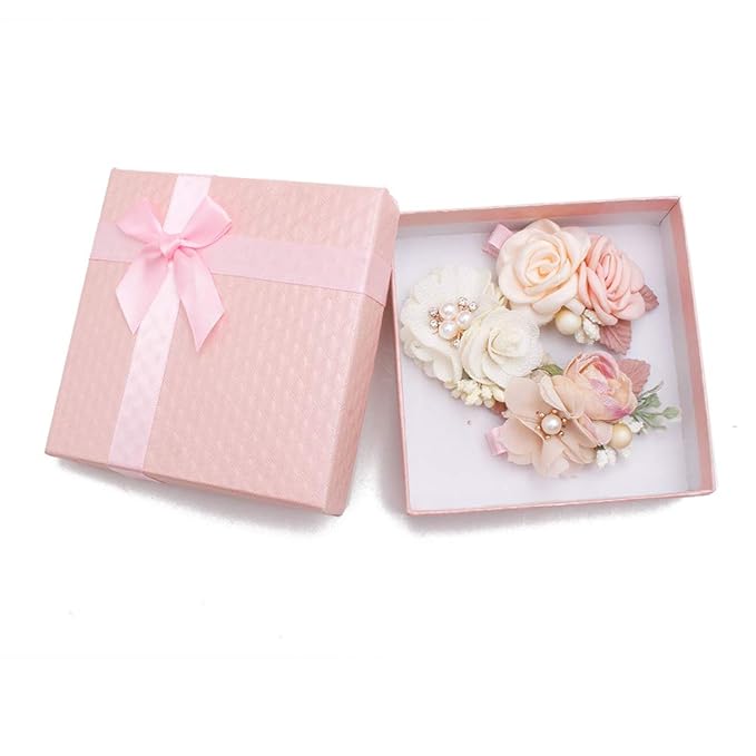 Flower Hair Clip BFNAAgirl Baby Girl Hair Bows Exquisite Hair Accessories Alligator Clips for Infants Toddlers Teen Kids Gift 3pcs/set