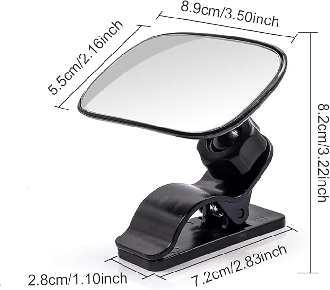 Biqing Baby Rear View Mirror, 360 ° Adjustable Rear View Mirror to Monitor Baby Keep Baby in View, Baby Rear View Mirror With Clip Use for Car Visor