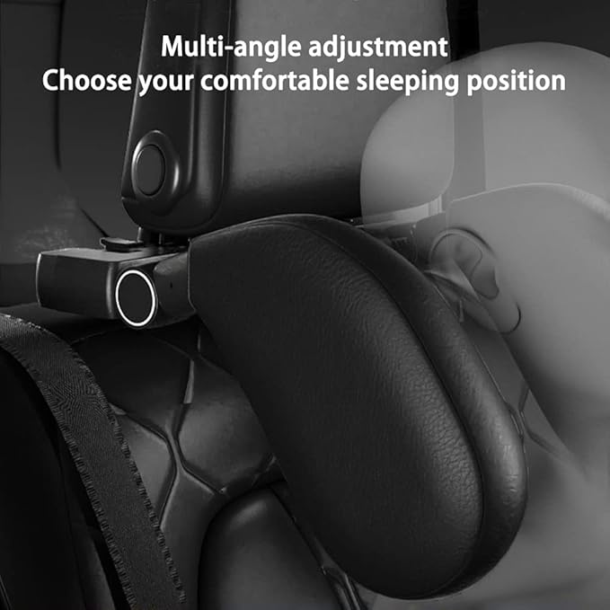 Car Headrest Pillow,Memory Foam Car Neck Head Pillow Adjustable Sleeping Pillow Neck Head Rest Cushion Head Resting Neck Support for Travel Sleeping