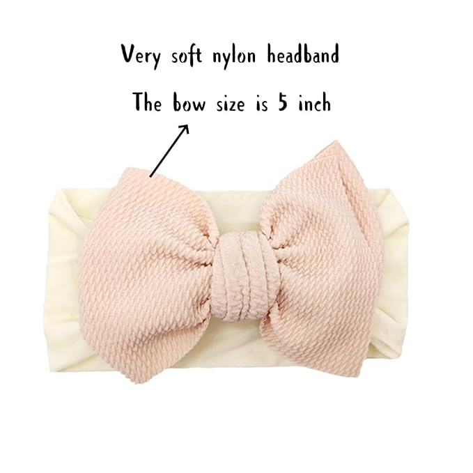 Baby Girl Headbands Nylon Bow Hair Accessories for Newborn Infants Toddlers (Y06, FZ)