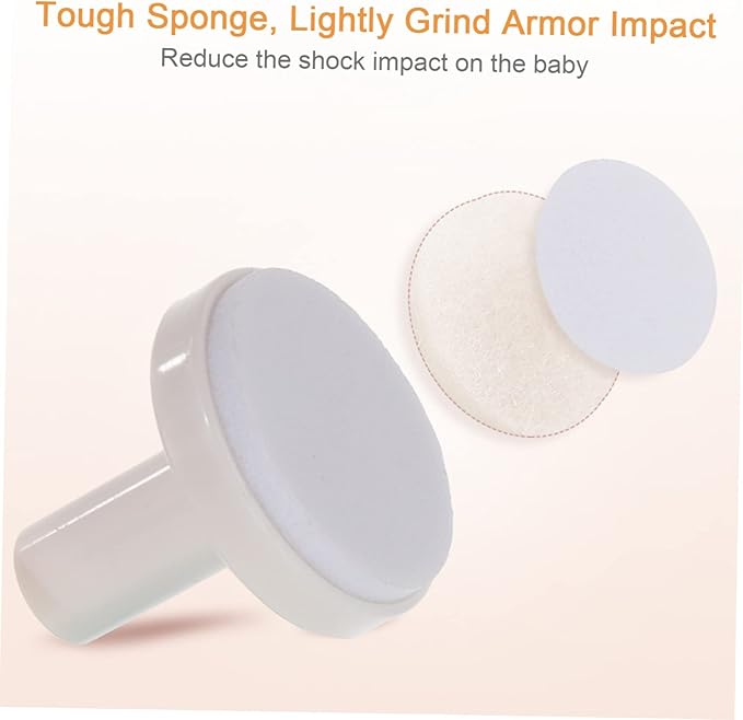 Baby Nail File Replacement Pads 0.78In Electric Nail Grinding Heads Soft Safe for Infant Toddler Grooming Compatible with Standard Trimmers 6Pcs