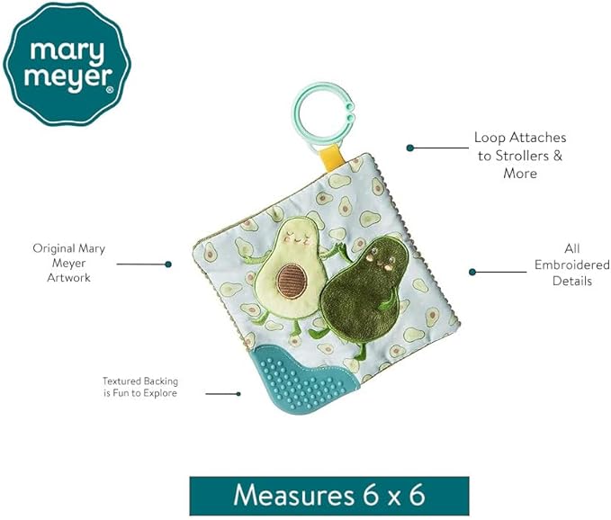 Mary Meyer, Toy Teether Crinkle Yummy Avocado