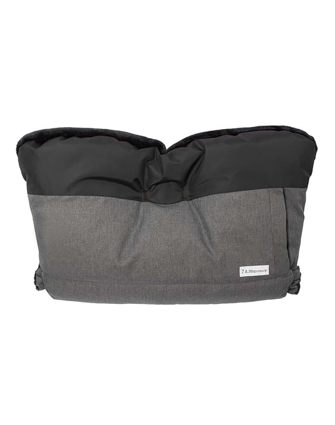 7AM Enfant Stroller Warmmuffs Gloves - Anti-Freeze Stroller Mittens for Handlebars, Water Repellent Hand Warmer Muff for Cold Weather, Plush Lined Stroller Warmmuffs | Winter Stroller Accessories