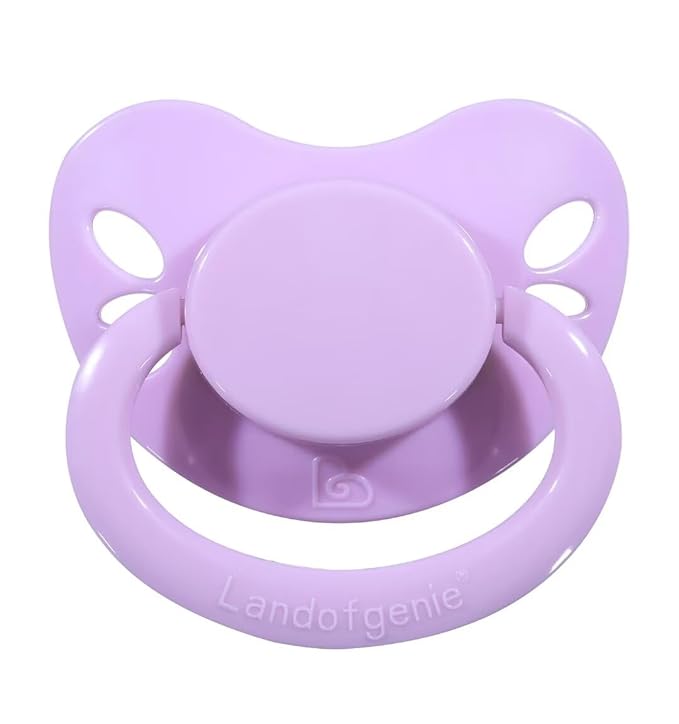 Landofgenie Adult Size Large Shield Pacifiers Butterfly Shaped Cutie Pacifier Purple
