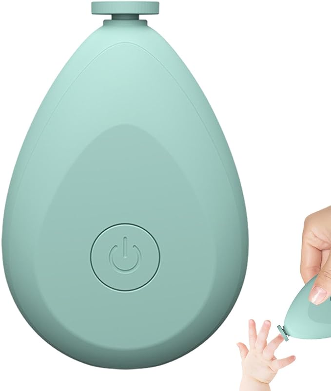 Baby Electric Nail Grinder - Battery Operated Portable Baby Nail Trimmer Electric, Quite Newborns Nail File | Toddler Nail Clipper, Baby Nail Clippers with 4 Grinding Heads for Toes and Fingernails