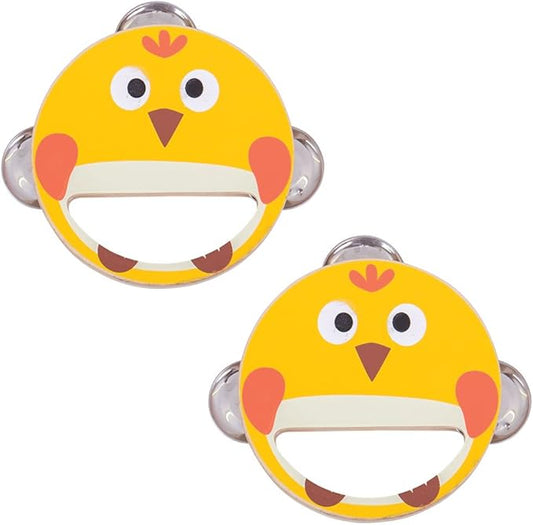 Bigjigs Toys Wooden Hand Shakers (Pack of 2 - Bird) - Musical Toys