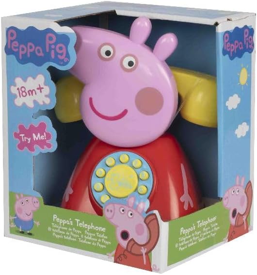 Peppa Pig Peppa’s Telephone – Kids Interactive Toy Phone with Musical Buttons & Character Sounds for Toddlers (18 Months+)