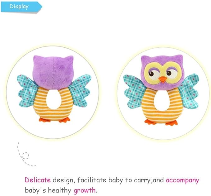 teytoy Owl Soft Rattle Toy for Over 0 Months