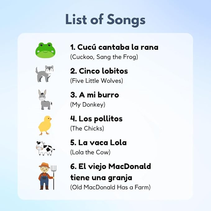 I Love to Sing in Spanish (Animal Songs)