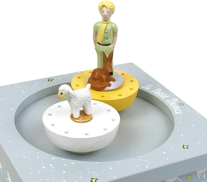 Trousselier - The Little Prince - Dancing Music Box 2 Figurines - Ideal Birth Gift - Musical Box for Baby Child Girl Boy - Beautiful Blue Danube by Strauss