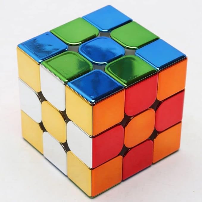 Cuberspeed Cyclone Boys Metallic 3x3 Speed Cube Shiny Cube Mirror Reflective stickerles Puzzle