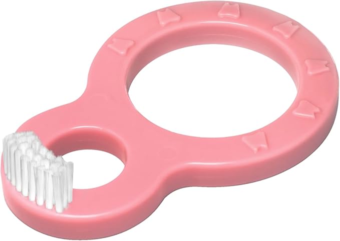 Infant Baby Toddler Safety Toothbrush - Pack of 2 - Soft Bristles for Gentle Cleaning - BPA-Free, Child-Friendly Design (Pink & Purple)