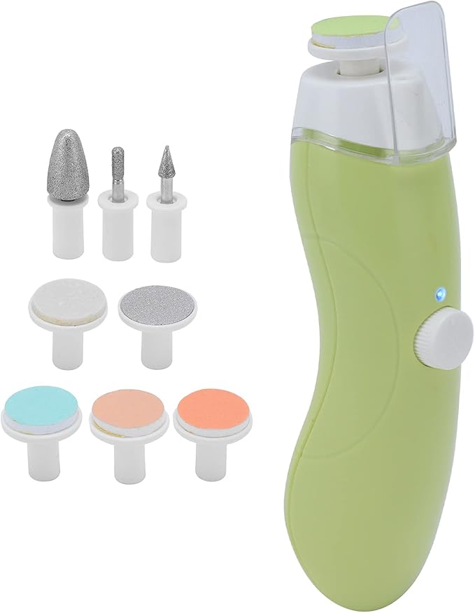 Toddler Nail Clipper, Electric Baby Nail Trimmer Baby Nail Clippers Kids Nail Clippers Infant Nail Clippers Toddler Fingernail Clippers for Baby Fingernails Care (Yellow)