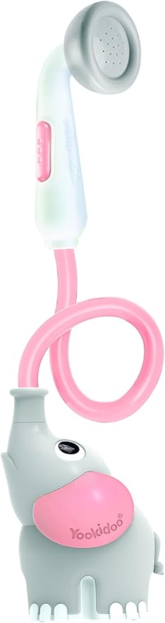 Yookidoo Pink Elephant Baby Bath Toy - Bath & Shower Game - Awakening of the Senses - Hose Sprinkler - 0 to 2 Years Old