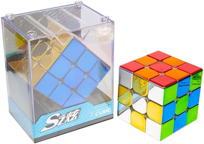 Cuberspeed Cyclone Boys Metallic 3x3 Speed Cube Shiny Cube Mirror Reflective stickerles Puzzle