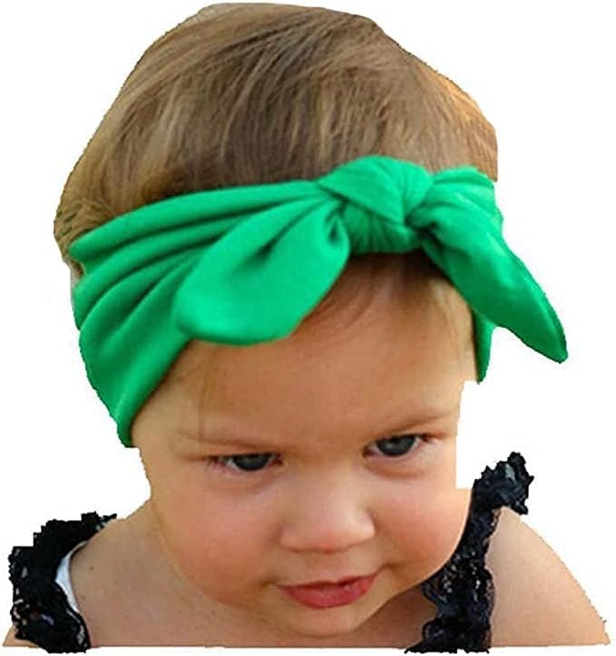 Baby Girl's Cute Toddler Bow Headbands Bowknot Rabbit Hairband Headwear for Daily Life Travel Photography (Red Royal Blue White)