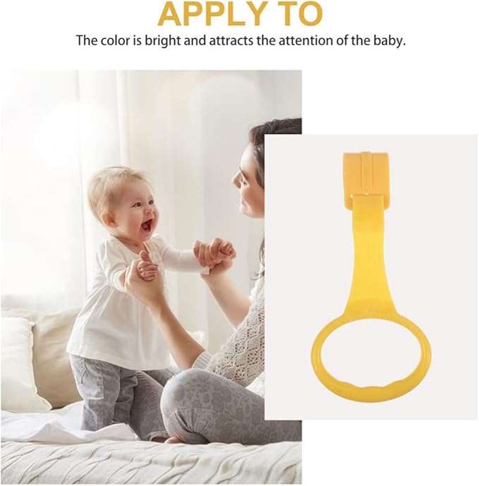 Toddmomy 4pcs Baby Play Gym Baby Crib Pull Ring Baby Bed Stand Up Rings Nursery Baby Cot Rings for Infant Baby Toddler Playpen Play Gym Cot Ring Toddler Walker