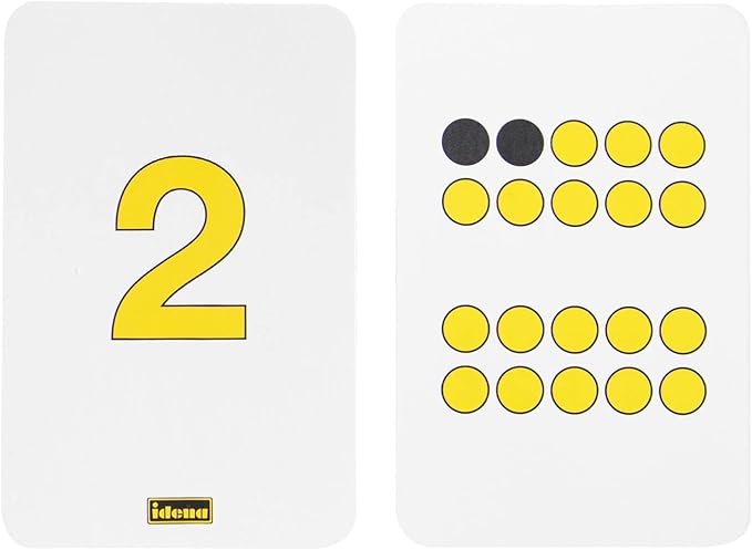 Idena 656014 – Counting Cards, Pack of 21, Numbers from 0-20