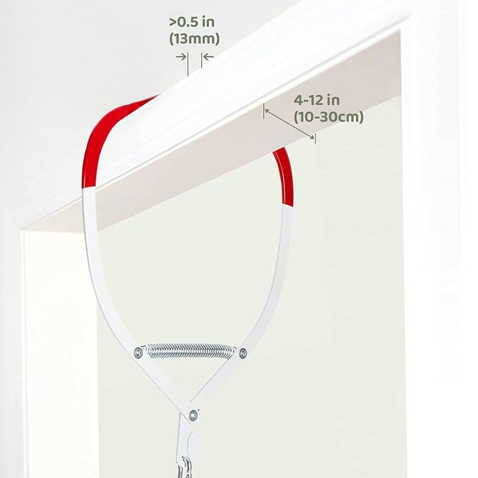 Slevoo Baby Jumper, Baby Doorway Jumper with Door Clamp Adjustable Strap, Fun Activity for 6-12 Months Baby Infant