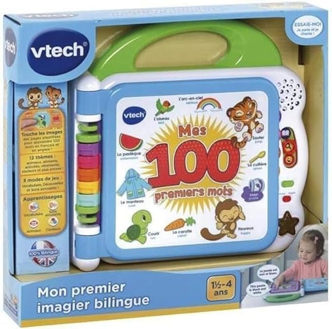 VTech 601505 Mon Premier imagier bilingue Interactive Imager, Multicolored, Norme