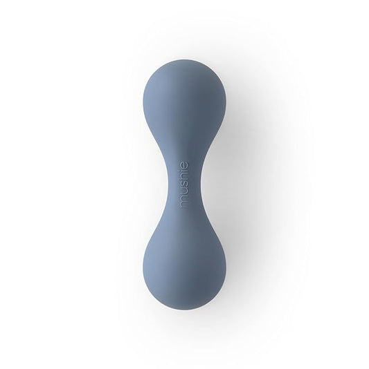 mushie Silicone Baby Shaker Rattle Toy | Ages 3+ Months (Tradewinds)
