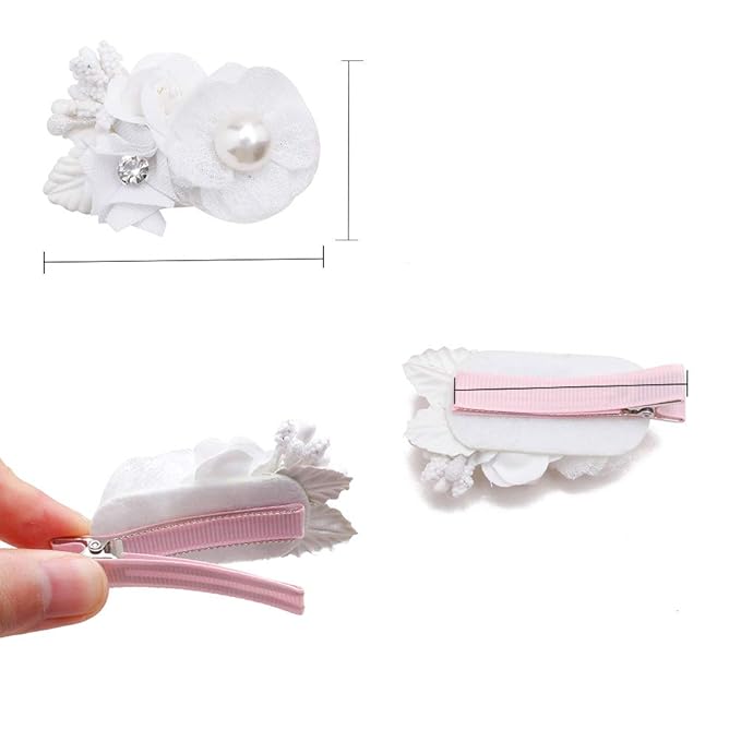 Flower Hair Clip BFNAAgirl Baby Girl Hair Bows Exquisite Hair Accessories Alligator Clips for Infants Toddlers Teen Kids Gift 3pcs/set