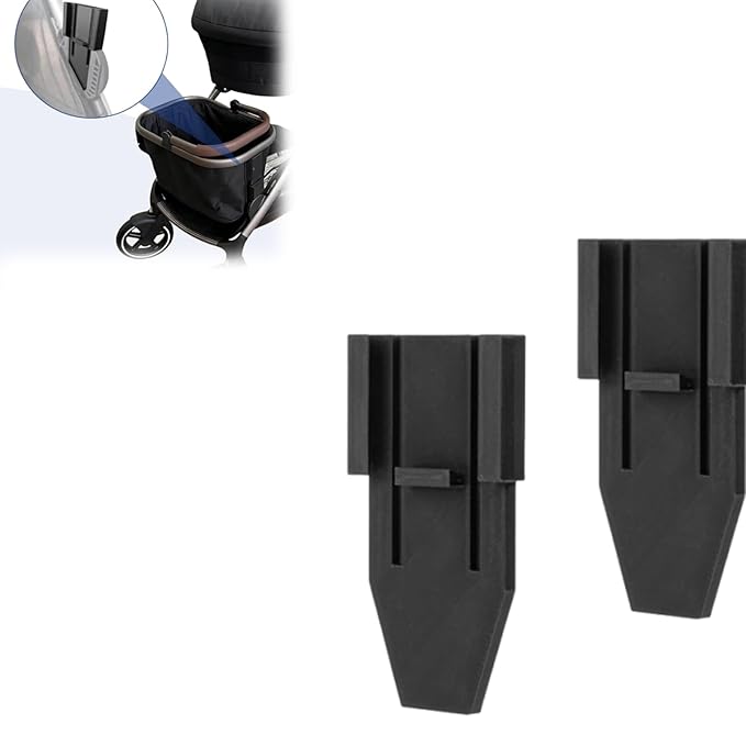 Basket Adapter for Stroller 2 Pack - Compatible with Cybex Gazelle S, Converts Lower Frame to Shopping Basket Holder, Free Up Top Basket Space for Baby, Easy Clip-On Installation