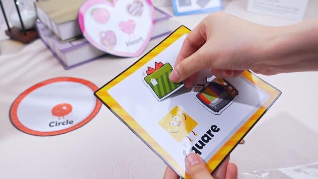 Blosssound 10 Set Magnetic Shape Sorting for Toddler Matching Games Magnet Sorting Mats 30 Everyday Objects Magnets Pieces Learning Toys for Child Learning Shape Game Preschool Classroom