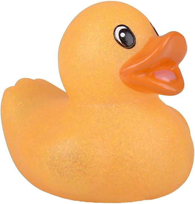 Glitter Rubber Duck Toy Assortment Duckies for Kids, Bath Birthday Gifts Baby Showers Summer Beach and Pool Activity, 2" (300-Pack)