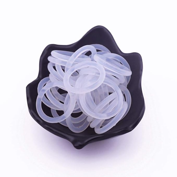 20Pcs Mix 14 Colors Safe Silicone O Ring Baby Silicone Pacifier Dummy Chain Adapter Holder O Ring Inner Size 21.5mm