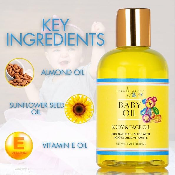 Gentle Embrace Baby Oil - Hydrating & Soothing for Sensitive Skin, 4 oz