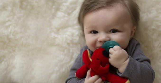 WubbaNub Infant Pacifier - Red Dog