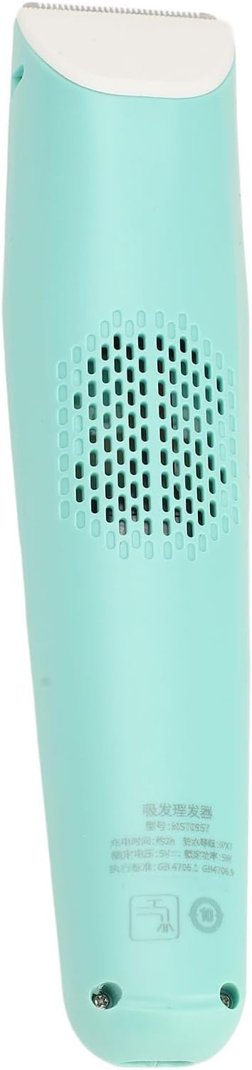 Generic Baby Hair Clipper with Vacuum Cleaner, Round Shaped Cutter Head Design, Low Noise Operation, Waterproof, Lithium Battery Included, for Children Adults, Wet and Dry Dual Use