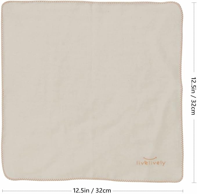 3-Pack 100% Natural Organic Cotton Gauze Washcloths Wipes Face Towels for Babies with Sensitive Delicate Skin, Soft Absorbent Premium Ultralight, 32cmx32cm/12.5" x12.5