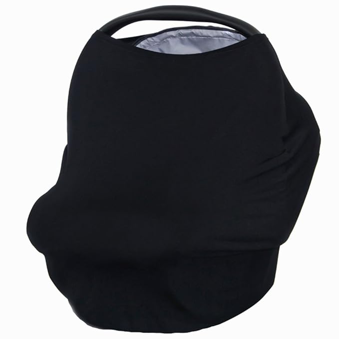 Multi-Use Nursing Breastfeeding Cover Baby Car Set Cover Canopy Shopping Cart Cover Swaddle Blanket for Infants Newborns Toddlers Shower Gift (M)