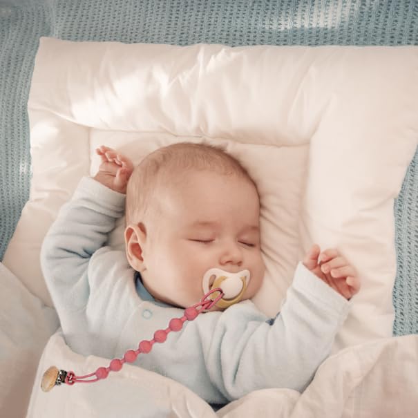 Pacifier Clip for Boys Girls - MORIBOX 5 Pack Paci Clip Soothie Baby Binky Holder for Shower Birthday Gift (5 Packs - 1)
