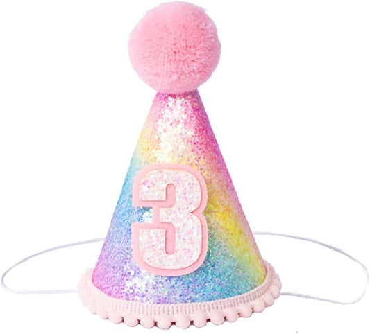 Boy Girl Birthday Crown, Prince Princess Birthday Hat Headband Tiara Crown Cake Photo Prop Party Decorations