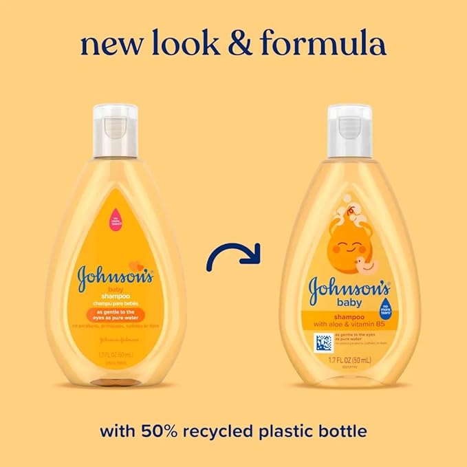 Johnson's Baby Shampoo, Travel Size, 1.7 Ounce (Pack of 4)