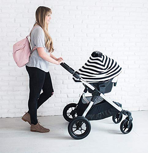 Multi-Use Nursing Breastfeeding Cover Baby Car Set Cover Canopy Shopping Cart Cover Swaddle Blanket for Infants Newborns Toddlers Shower Gift (The Classic)