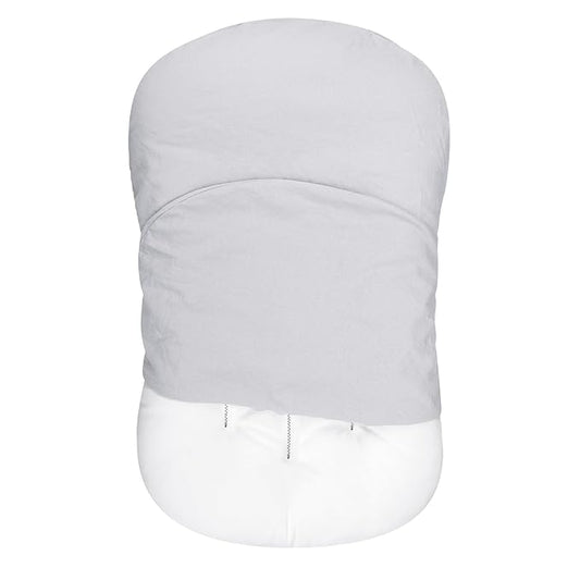 SWESEN Baby Lounger Cover, Ultra Breathable Newborn Lounger Cover, Cotton Linen Lounger Slipcover for Baby Girls and Boys, Covers Only, Grey