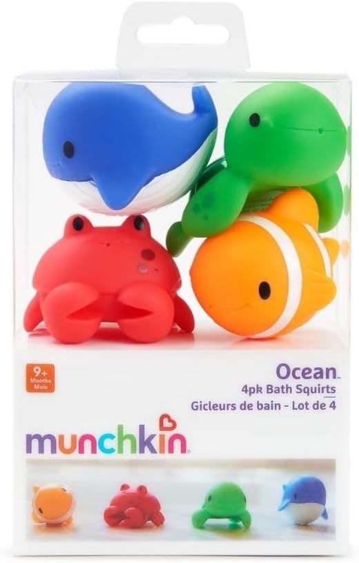 Munchkin® Ocean™ Squirts Baby Bath Toy, 4 pack